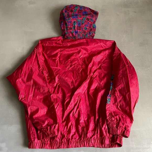 Columbia Jacket Girls‎ 14 16 Windbreaker Hooded Lined 90s Youth - Picture 8 of 10